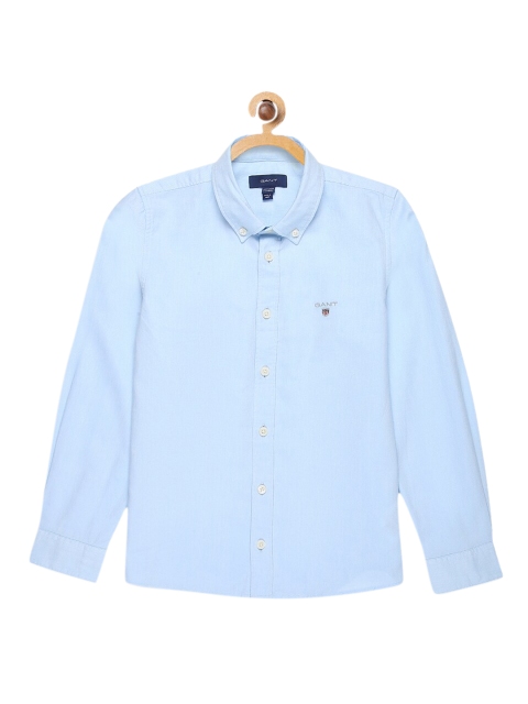 

GANT Boys Blue Slim Fit Solid Cotton Casual Shirt