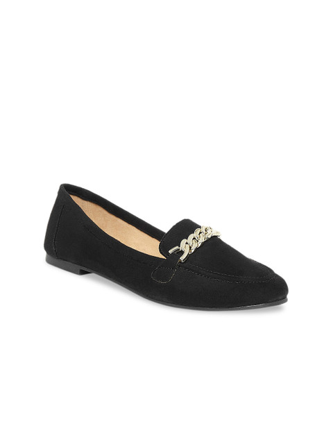 

Forever Glam by Pantaloons Women Black Solid Horsebit Loafers