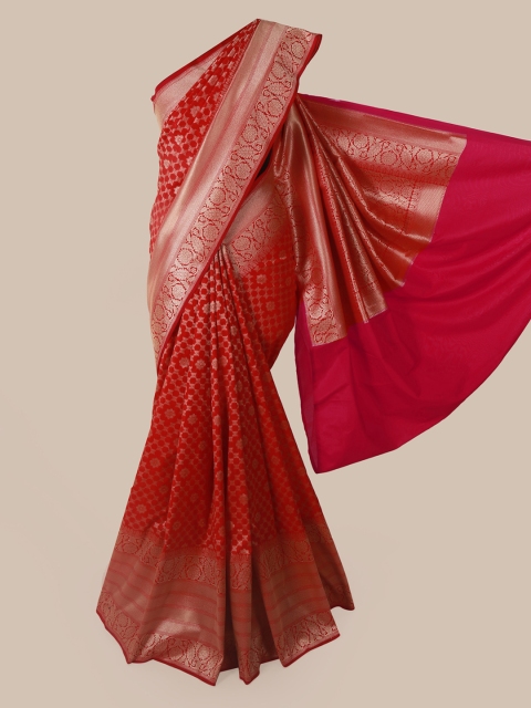 

Pothys Red Pure Silk Woven Design Banarasi Saree