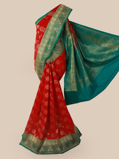 

Pothys Red Pure Silk Woven Design Banarasi Saree