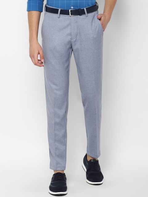 

Allen Solly Men Blue Slim Fit Solid Regular Trousers