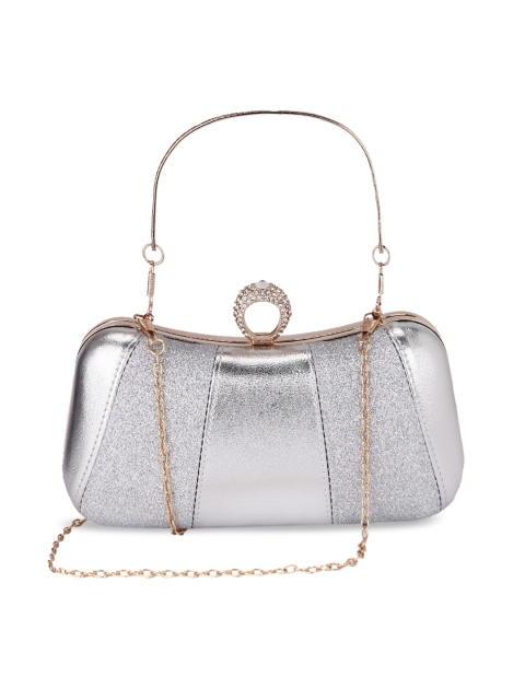 

Ratans Silver-Toned Solid Sling Bag