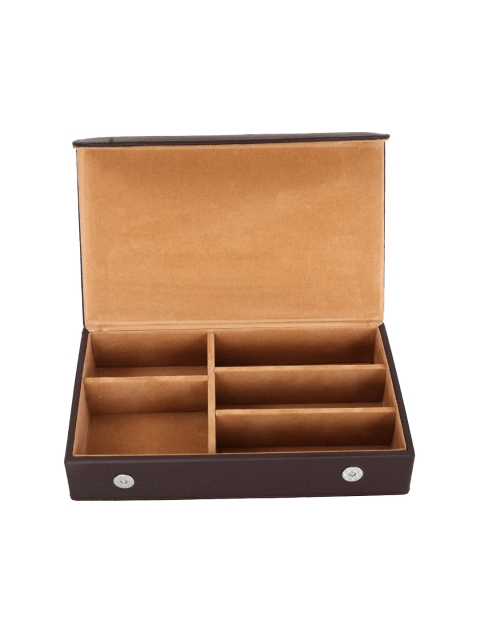 

Leather World Brown And Tan Solid 3 Sunglasses Case 1 Wallet & 1Watch Compartments