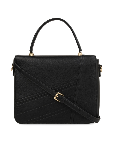

Addons Black Solid Satchel