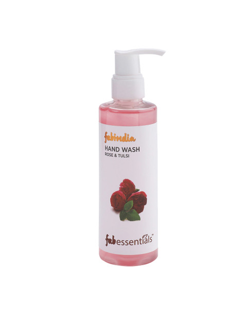

Fabindia Rose & Tulsi Hand Wash 200ml, Red