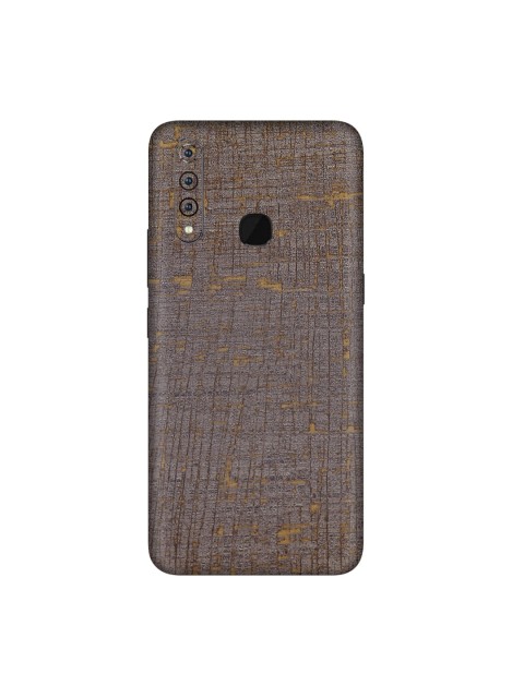 

Trendy Skins Brown & Gold-Toned Vintage Fabric Gold Pattern Vivo Z1 Pro Mobile Skin