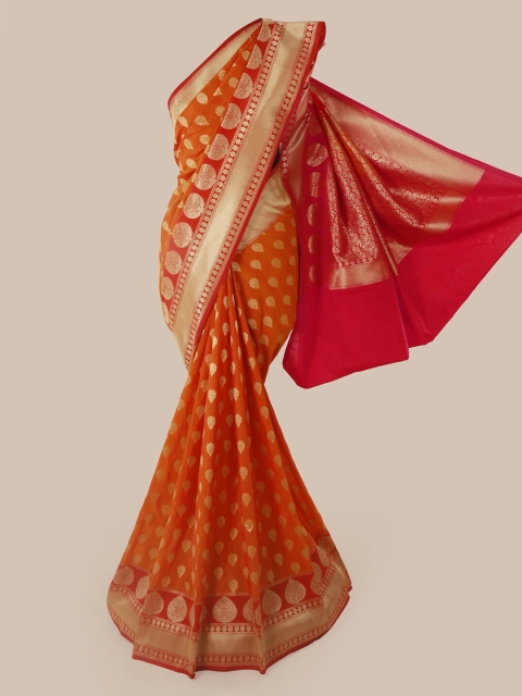 

Pothys Orange Pure Silk Woven Design Banarasi Saree