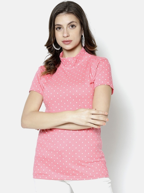 

V2 Value & Variety Pink Printed Chambray Regular Top