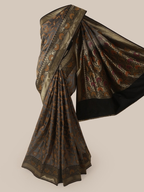 

Pothys Grey Pure Silk Woven Design Banarasi Saree