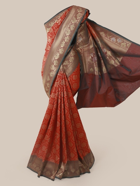 

Pothys Red Pure Silk Woven Design Banarasi Saree