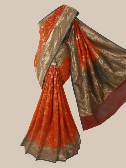 

Pothys Red Pure Silk Woven Design Banarasi Saree