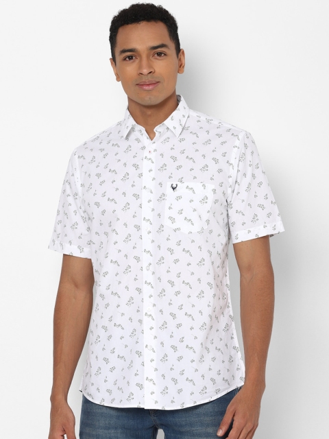 

Allen Solly Men White & Green Slim Fit Printed Casual Shirt