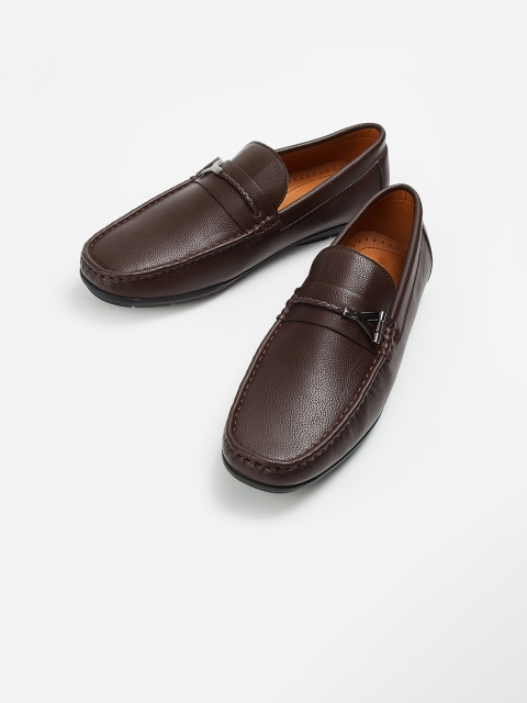 

CODE by Lifestyle Men Brown Solid Formal Loafers