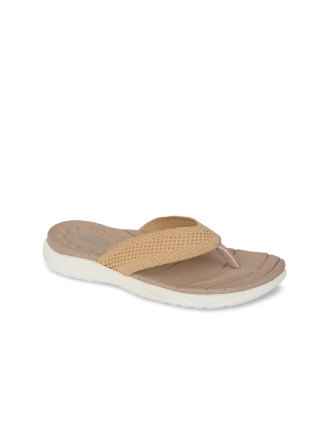 

Zyla Women Beige Embellished Fabric Open Toe Flats