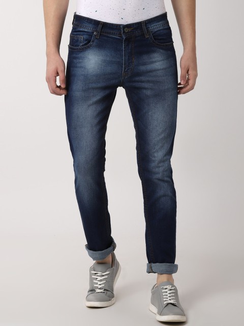 

Peter England Casuals Men Blue Slim Fit Mid-Rise Clean Look Jeans