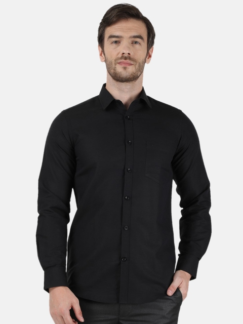 

Monte Carlo Men Black Regular Fit Solid Casual Shirt