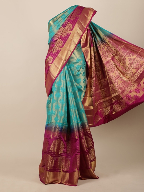 

Pothys Blue & Maroon Woven Design Saree