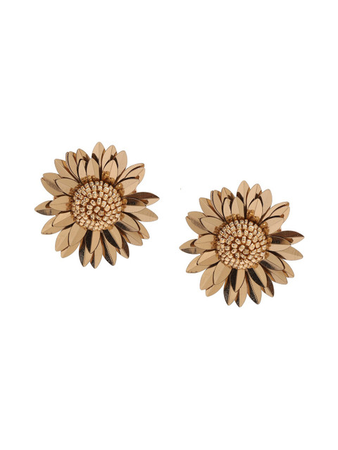 

FOREVER 21 Gold-Toned Floral Studs
