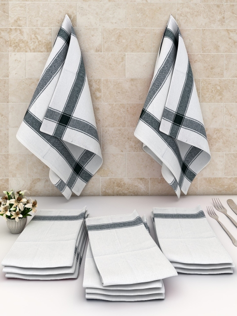 

Athom Trendz Pack Of 12 White Solid Cotton Cleaning Cloth