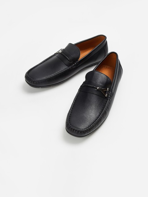 

CODE by Lifestyle Men Black Textured Formal Loafers