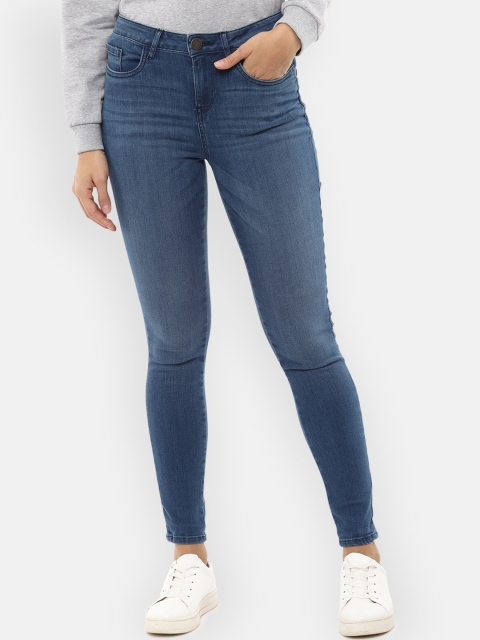 

Van Heusen Woman Women Blue Skinny Fit Mid-Rise Clean Look Jeans