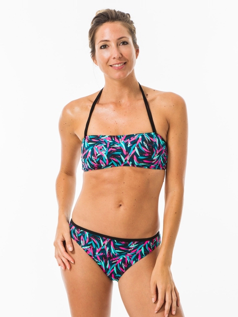 

OLAIAN By Decathlon Women Assorted Printed Bandeau Swim Top
