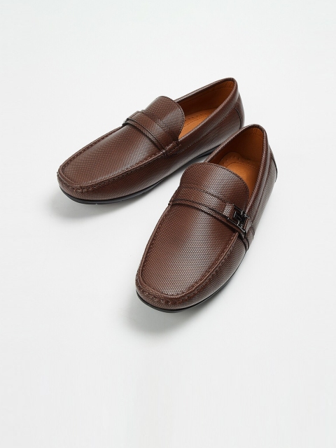

CODE by Lifestyle Men Brown Textured Formal Loafers