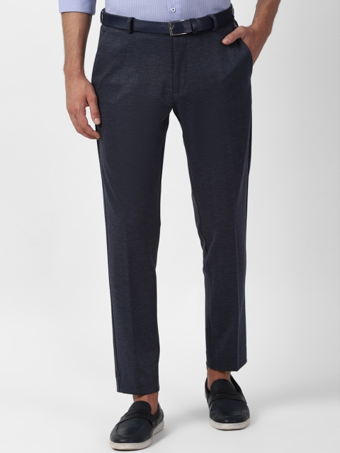 

Louis Philippe Sport Men Navy Blue Slim Fit Solid Regular Trousers