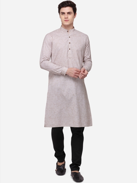 Modi Kurta Men Brown Kurtas