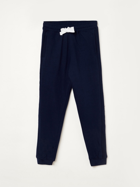 

Fame Forever by Lifestyle Boys Navy Blue Solid Slim-Fit Joggers