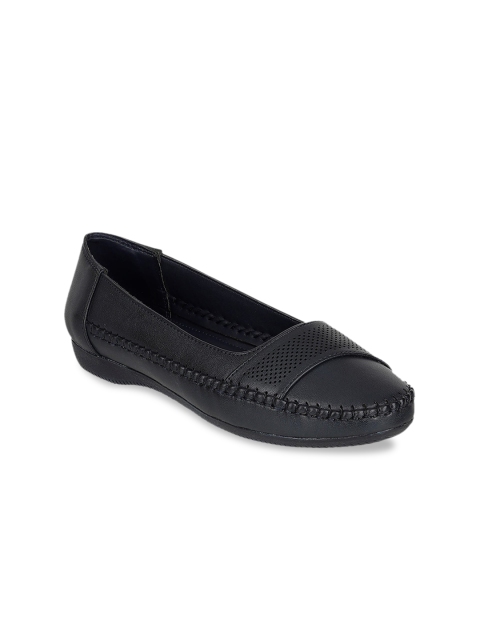 

ELLE Women Black Perforations Lightweight Loafers, Navy blue