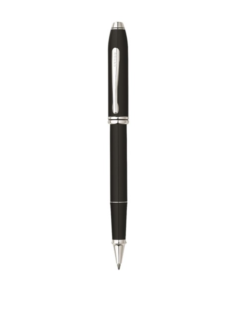 

Cross Rhodium-Plated Black & Silver-Toned Ball Pen With Gift Box
