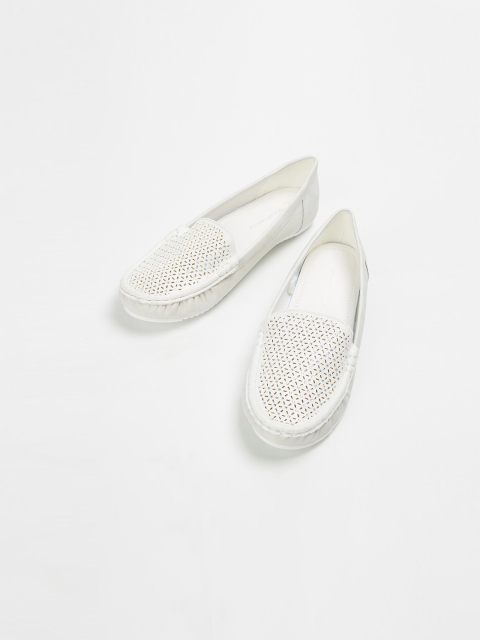 

Fame Forever by Lifestyle Girls White PU Loafers Casual Shoes