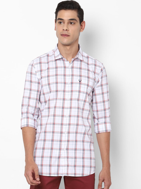 

Allen Solly Sport Men White Regular Fit Checked Casual Shirt