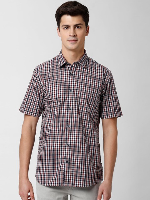

Peter England Casuals Men Multicoloured Slim Fit Checked Pure Cotton Casual Shirt, Multi