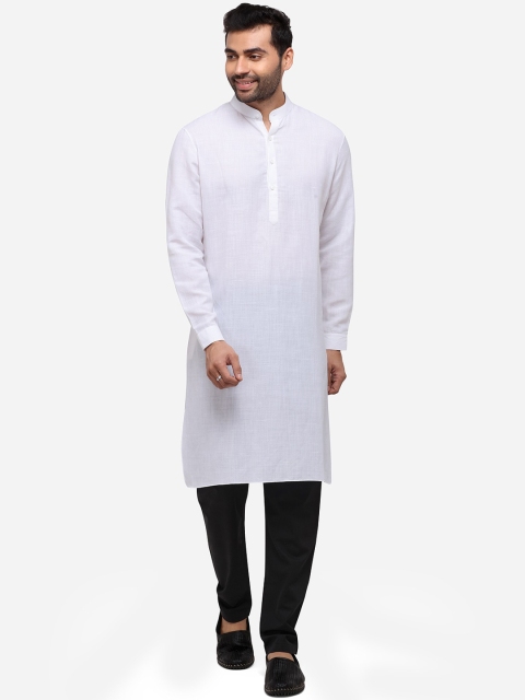 

Modi Kurta Men White Chikankari Kurtas