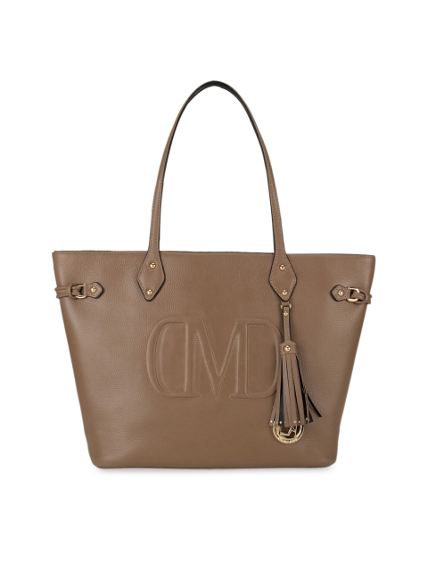 

Da Milano Brown Solid Shoulder Bag