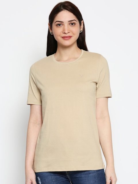

Amaarzo Beige Pure Cotton Regular Top