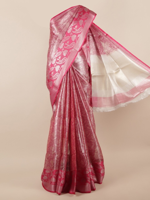 

Pothys Pink & Beige Woven Design Saree