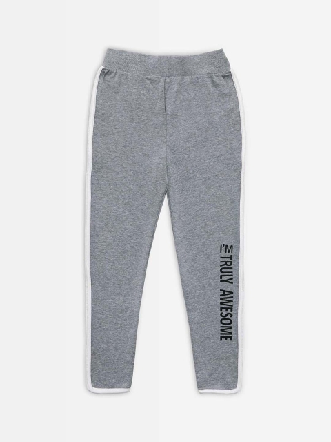 

Punkster Girls Grey Melange Solid Treggings