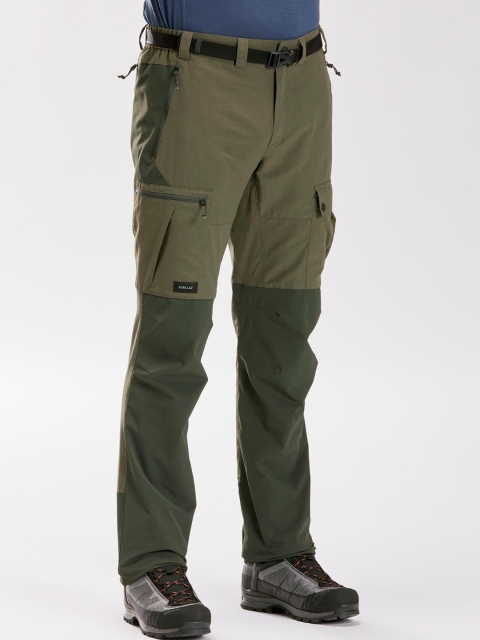 

FORCLAZ By Decathlon Men Olive Green Quick dry Mountain Trekking Trouser