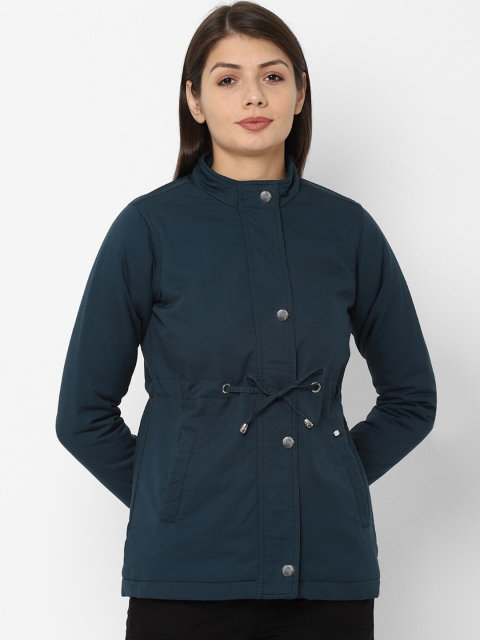 

Allen Solly Woman Women Teal Solid Tailored Jacket