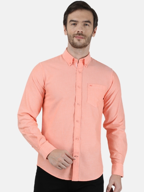 

Monte Carlo Men Orange Regular Fit Solid Casual Shirt