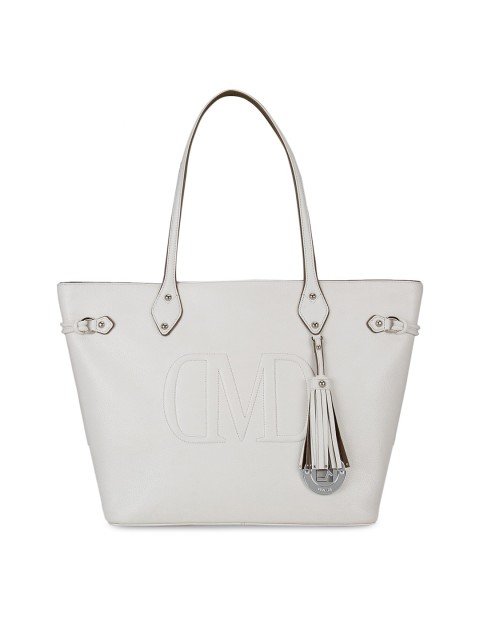 

Da Milano White Solid Shoulder Bag