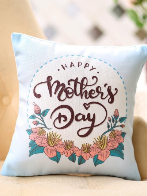 

Ferns N Petals Multicoloured Happy Mother's Day Floral Printed Square Cushion, Multi