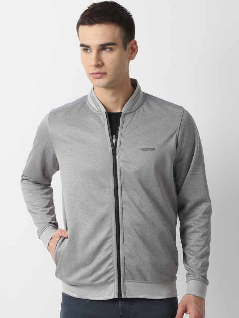 

Louis Philippe Sport Men Grey Solid Pure Cotton Sweatshirt