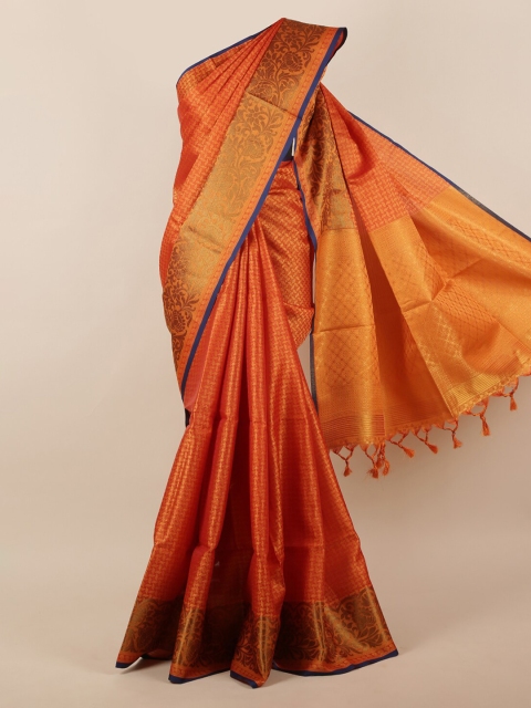 

Pothys Orange Woven Design Saree