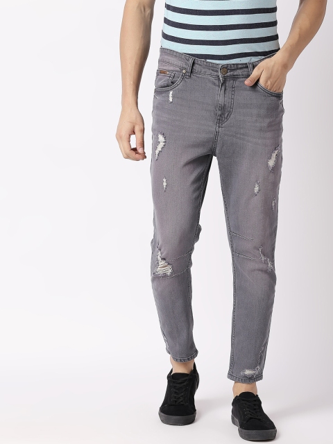 

BOLTS and BARRELS Men Grey Tapered Fit Jeans