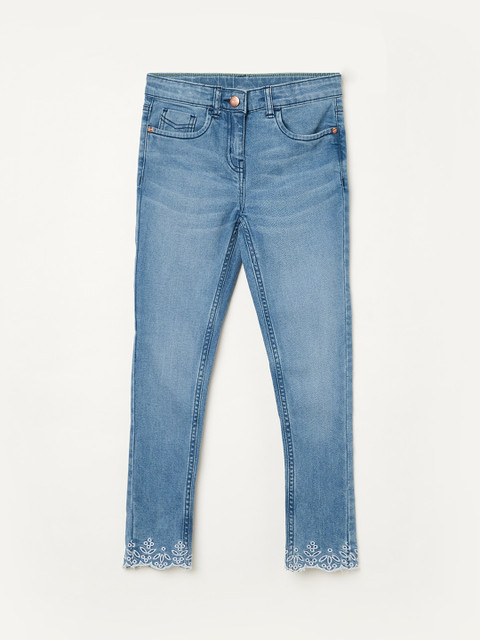 

Bossini Girls Navy Blue Slim Fit Cotton Jeans