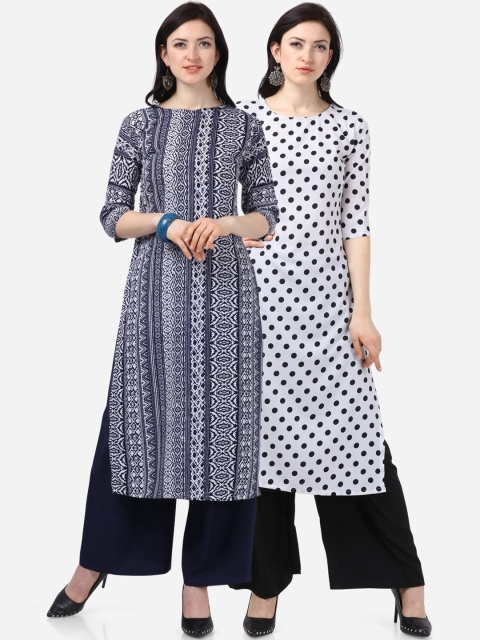 

Florence Women Pack of 2 Geometric Printed Kurta, Multi